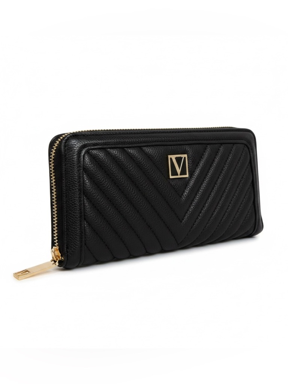 Victoria’s Secret Black Large Full Zip Wallet
